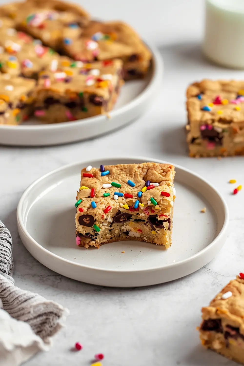 4th of july confetti blondies family