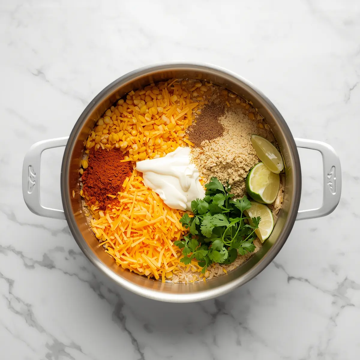 Cooking instructions for 4th of july corn dip family