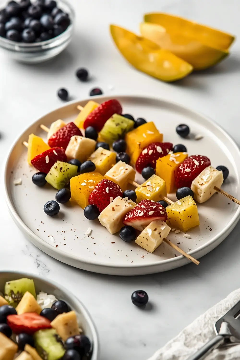 4th of july fruit skewers family