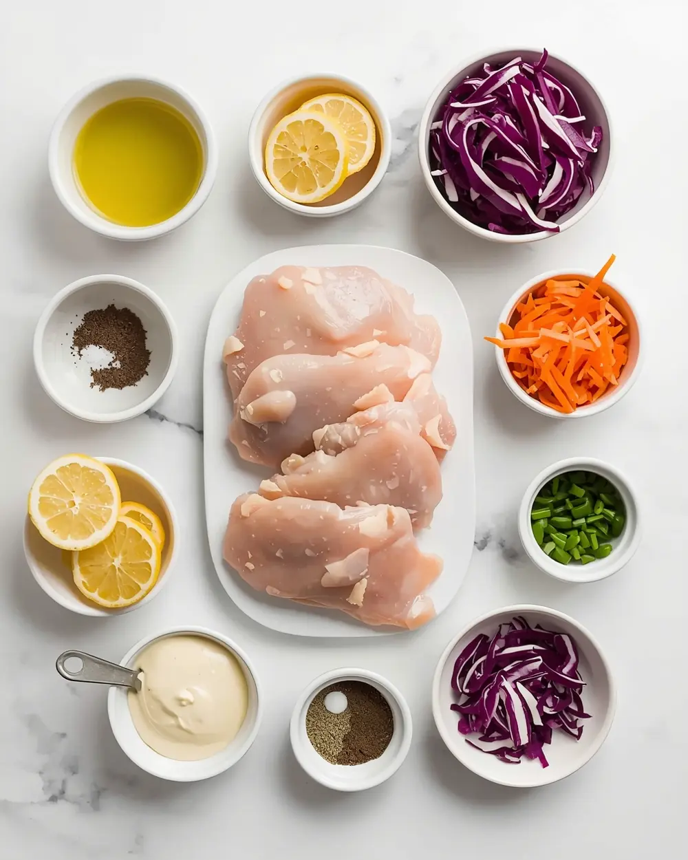 Ingredients for 4th of july grilled chicken family recipe
