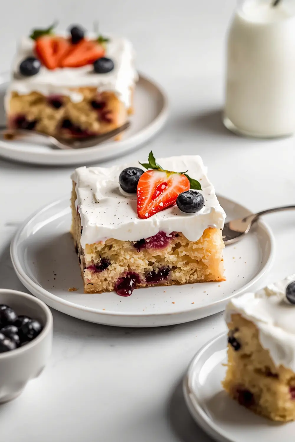4th of july poke cake family