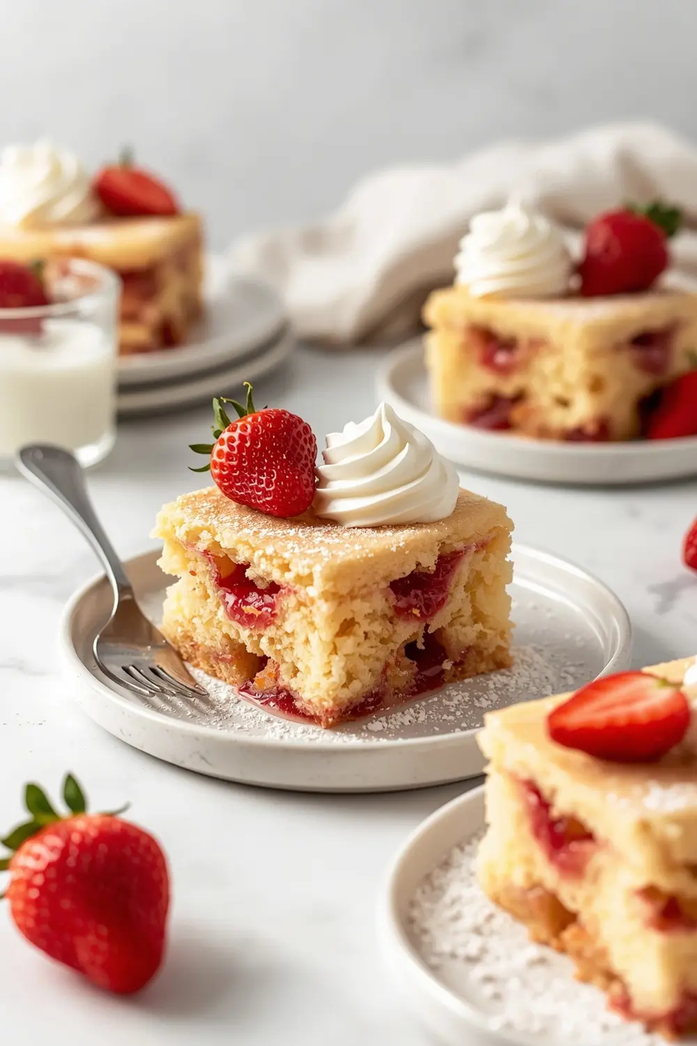 4th of july poke cake family