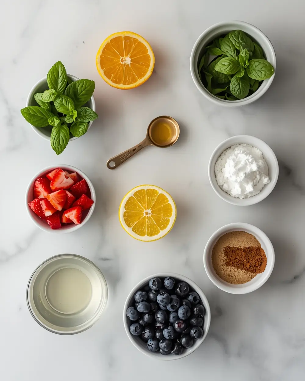 Ingredients for 4th of july punch family