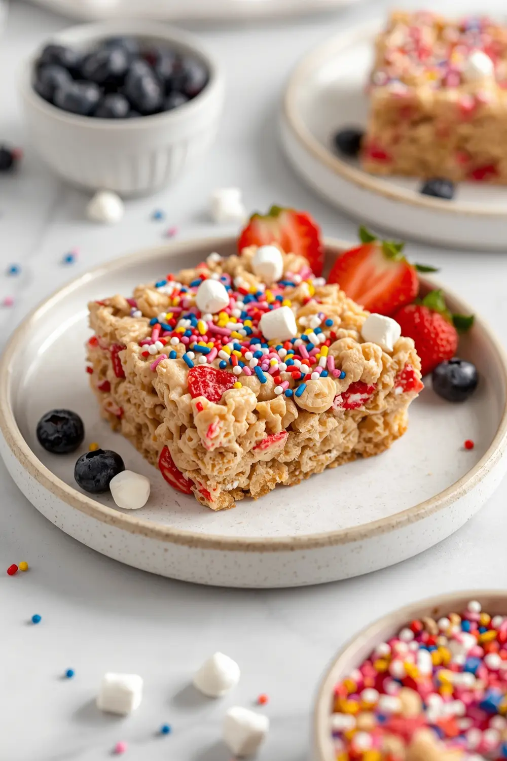 4th of july rice krispie treats family