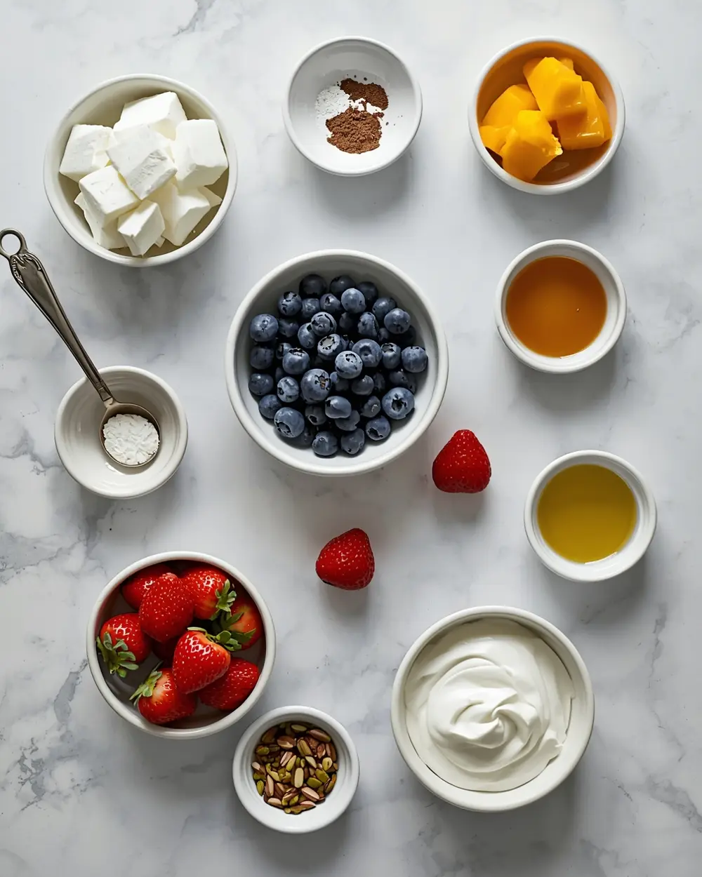 Ingredients for 4th of july rocket pops family