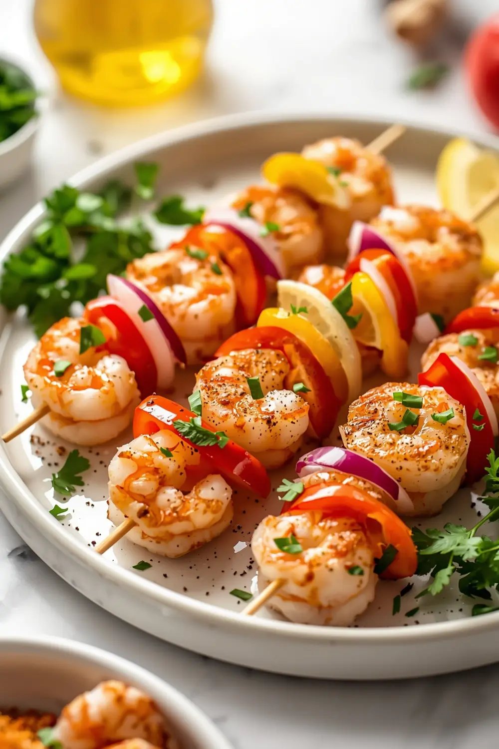 4th of july shrimp skewers family