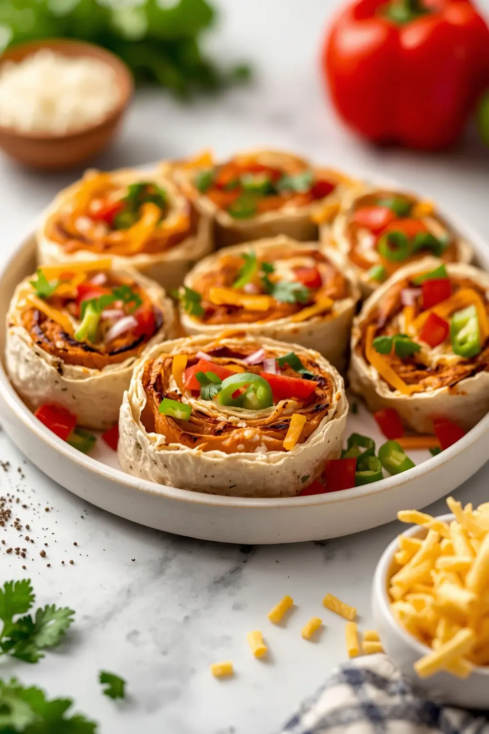 4th of july tortilla pinwheels family