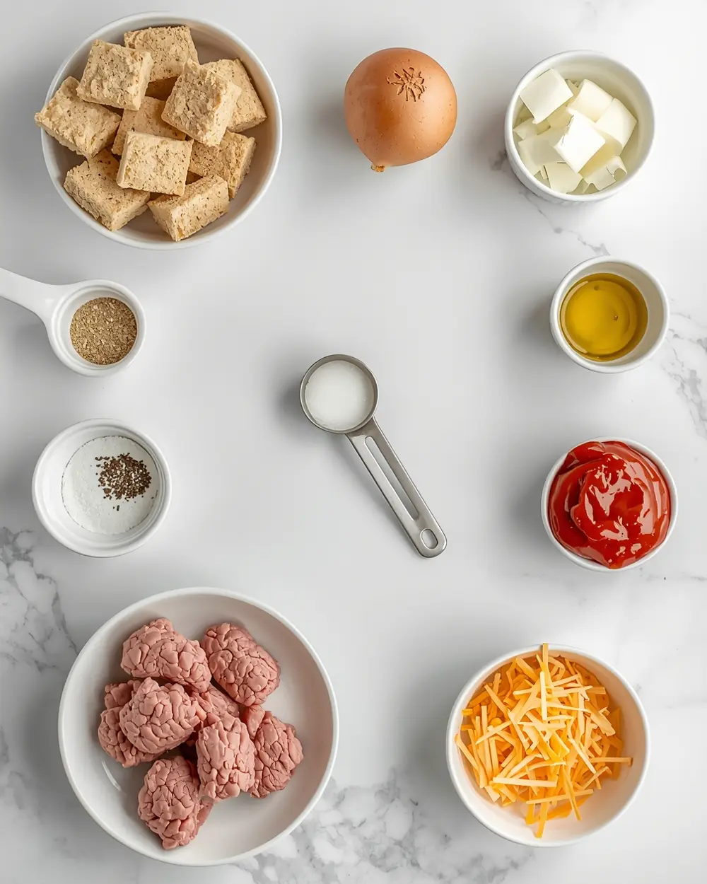 Ingredients for 4th of july turkey burgers family