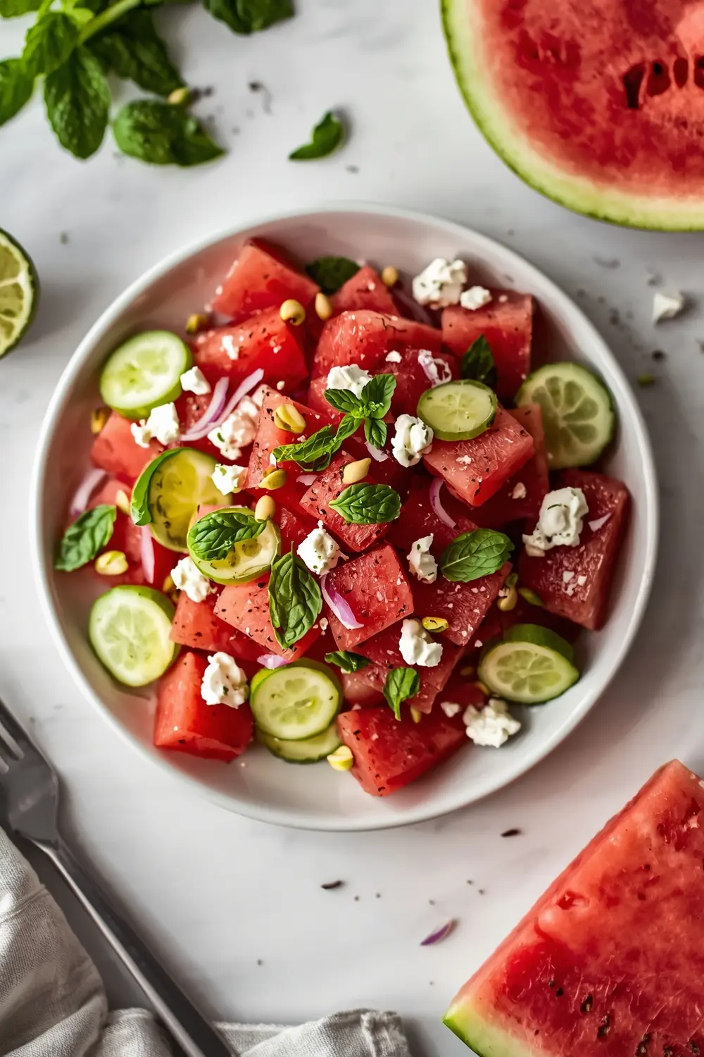 4th of july watermelon salad family