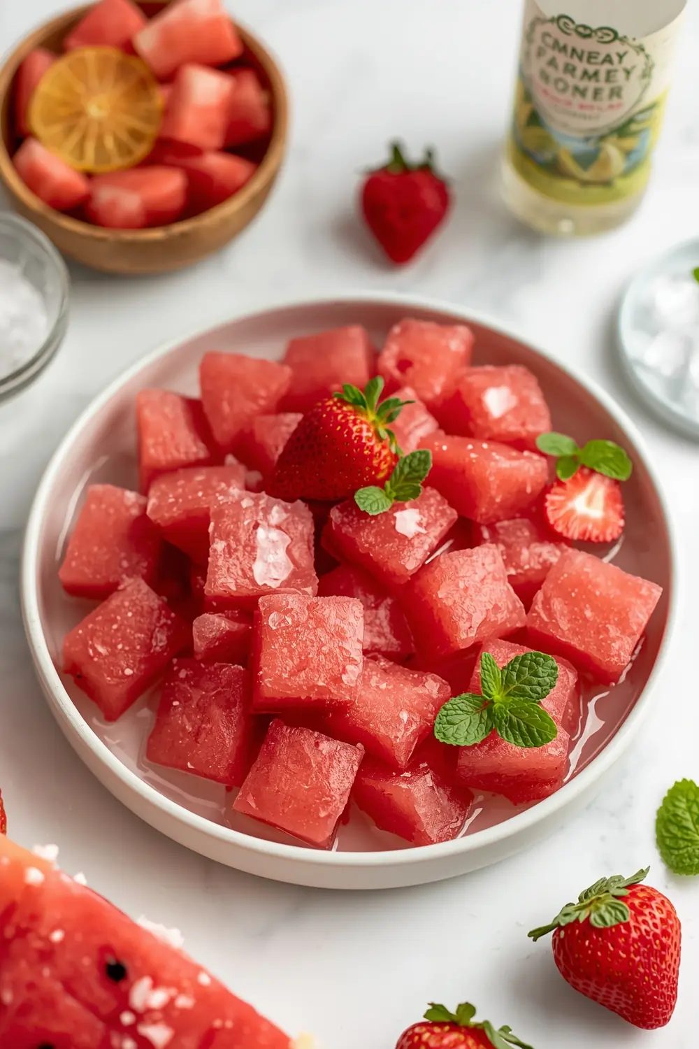 4th of july watermelon slushie family