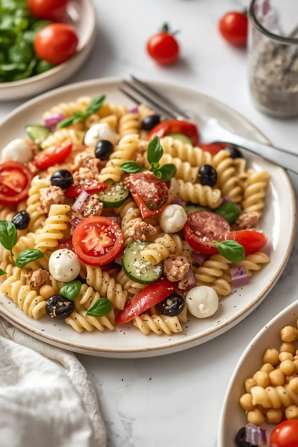 Italian pasta salad family summer
