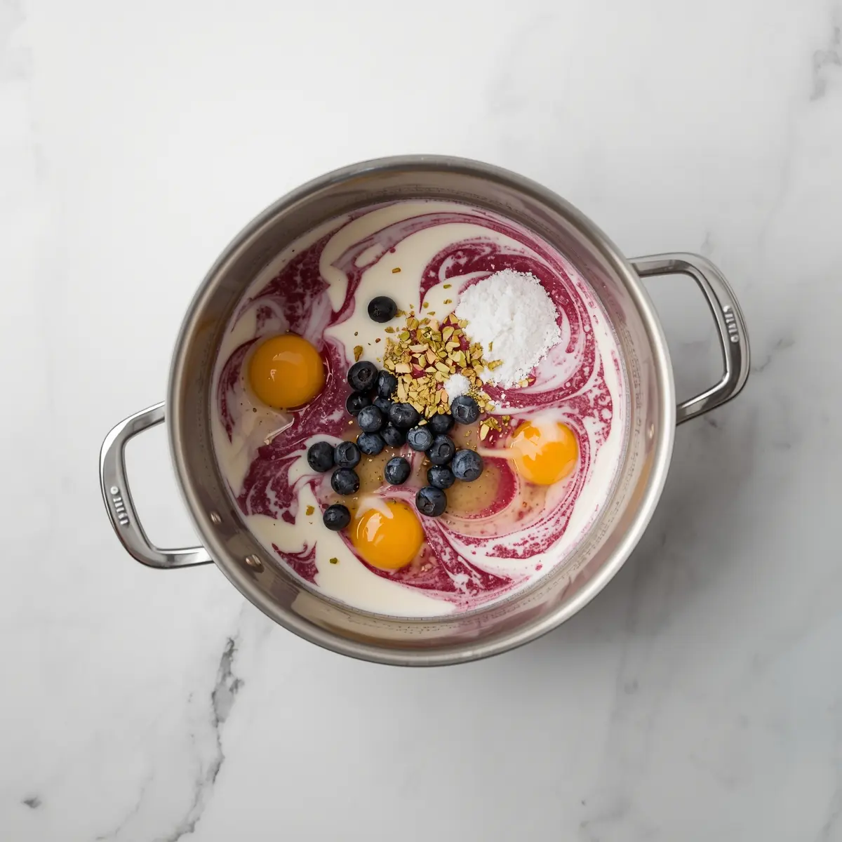 Cooking instructions for blueberry swirl ice cream family summer