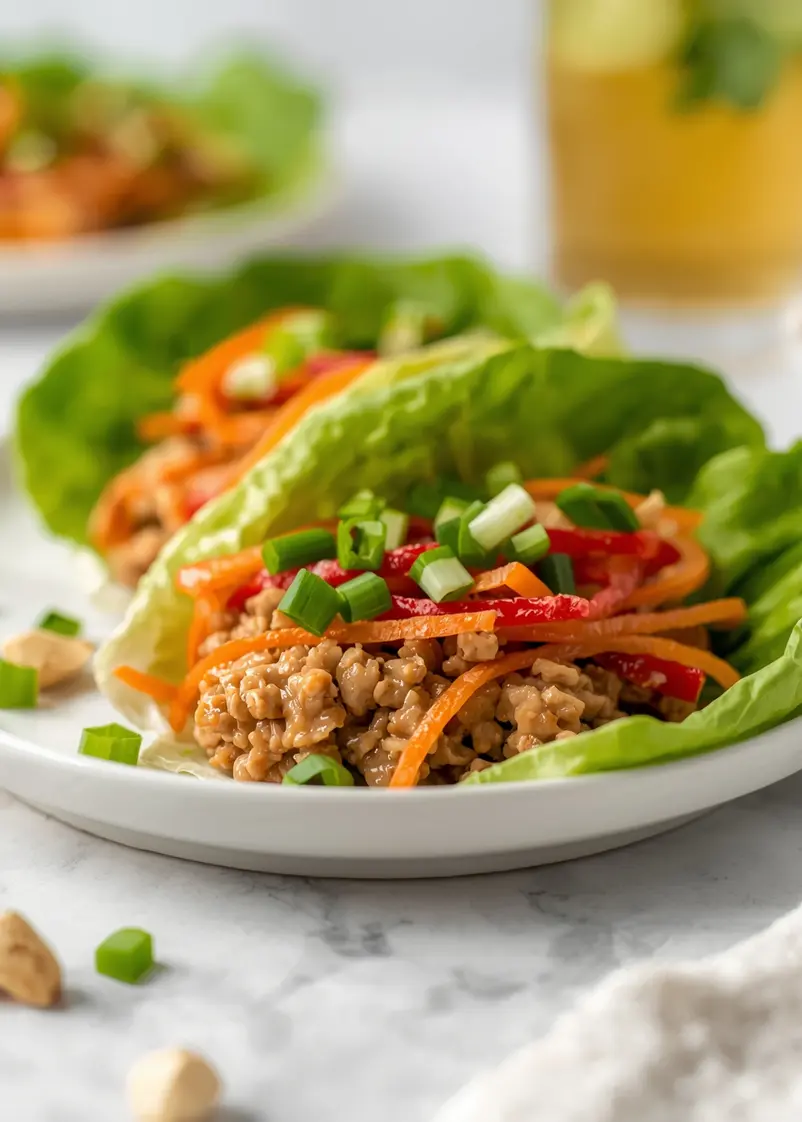 chicken lettuce wraps family summer ready to serve