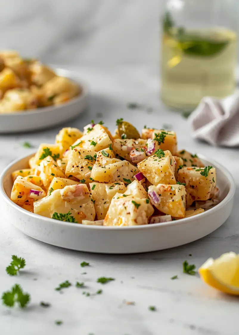 classic potato salad family summer ready to serve