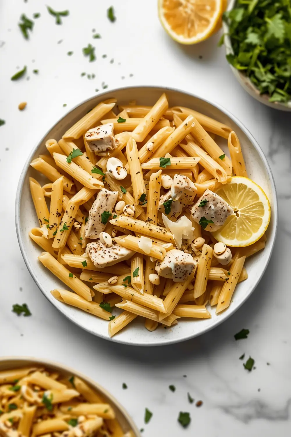 cold lemon pasta family summer