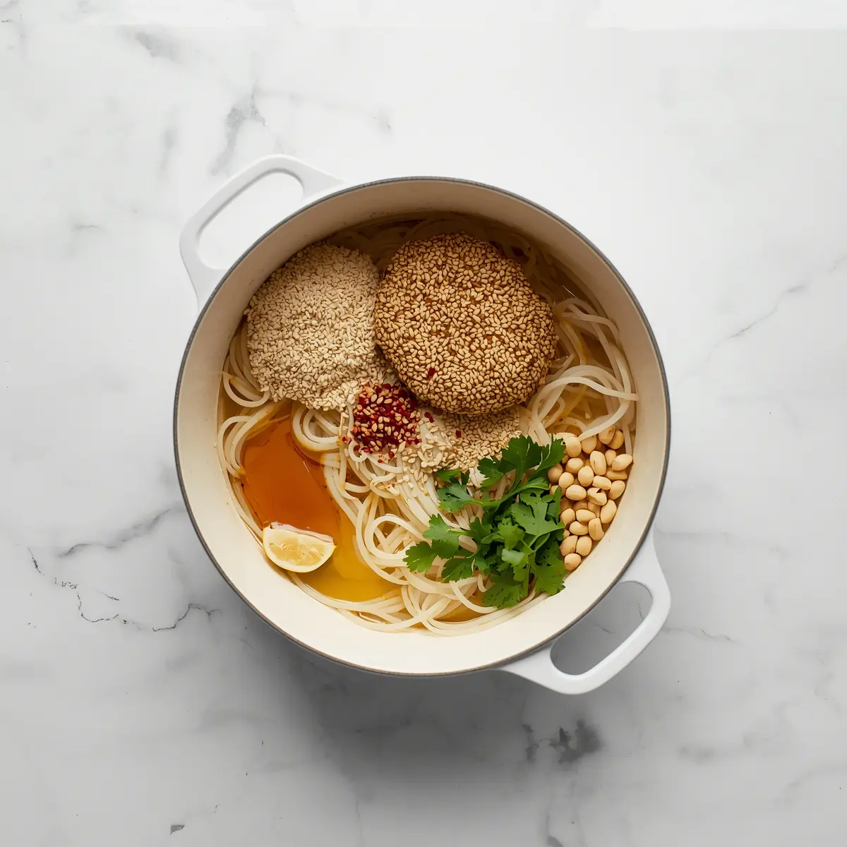Cooking instructions for cold sesame noodles chicken family