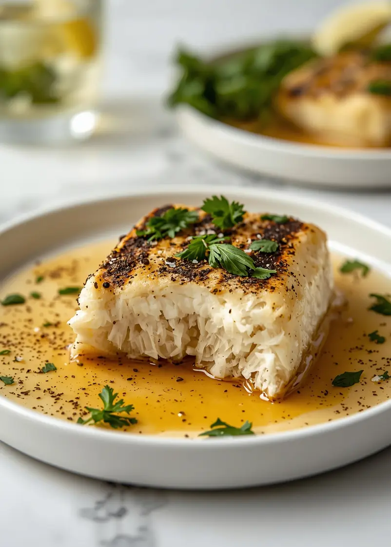 grilled cod family summer dinner ready to serve