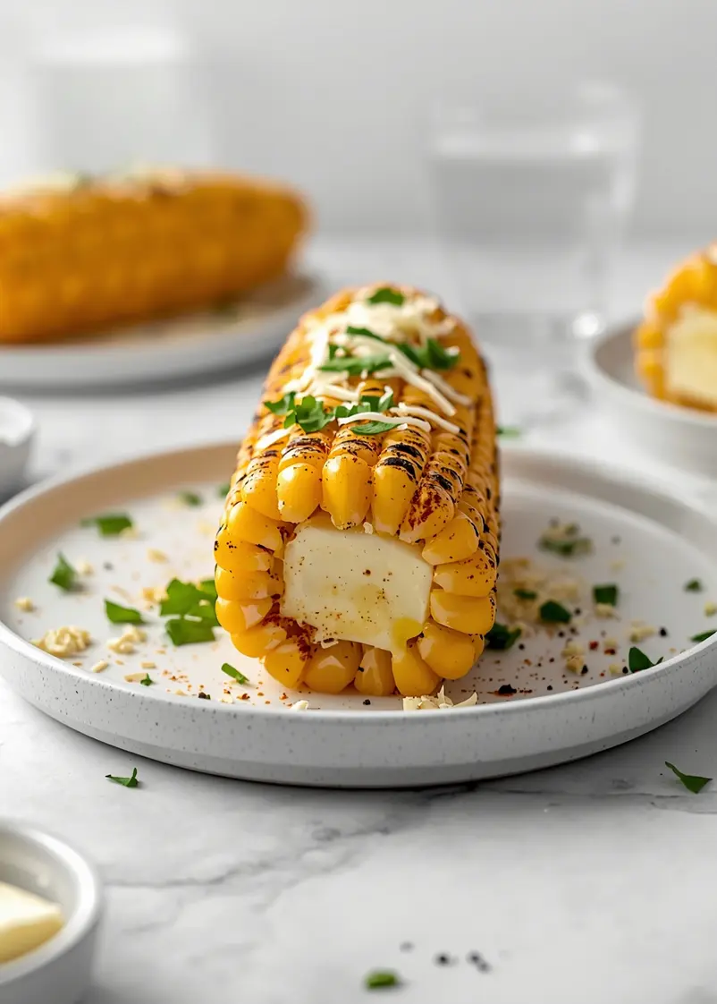 grilled corn on the cob family recipe ready to serve