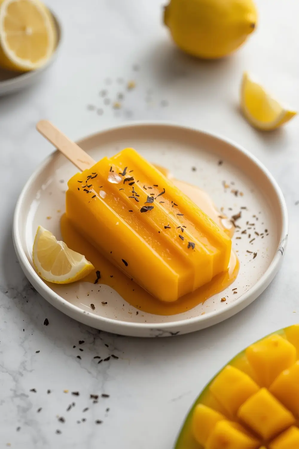 homemade mango popsicles family