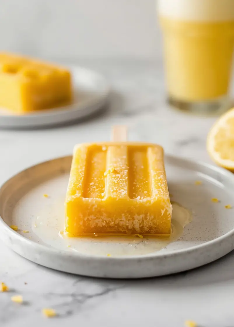 homemade mango popsicles family ready to serve