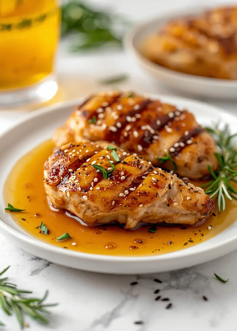 honey garlic grilled chicken family ready to serve