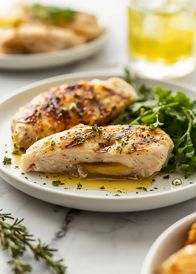 lemon herb grilled chicken family ready to serve