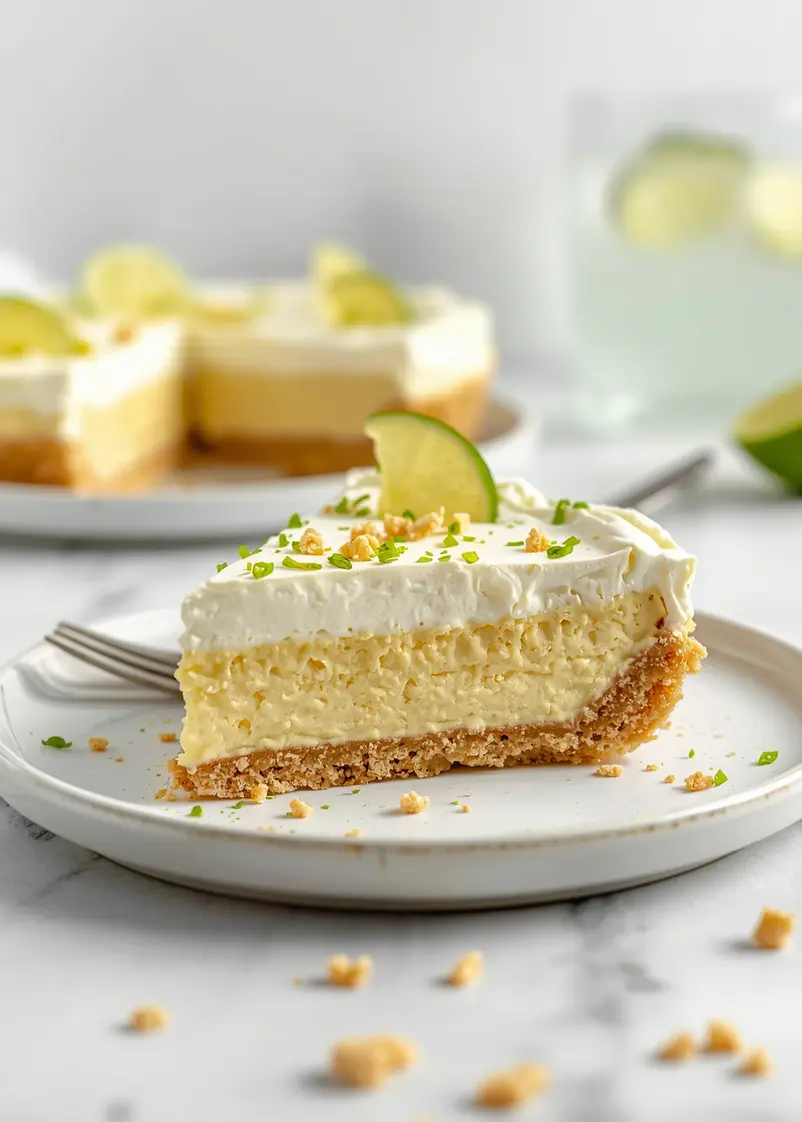 no bake key lime pie family ready to serve