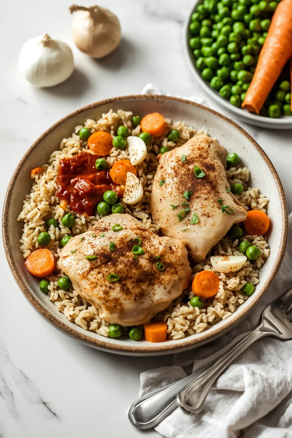 one pan chicken rice family summer