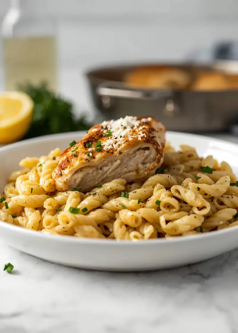 one pan lemon chicken orzo family ready to serve