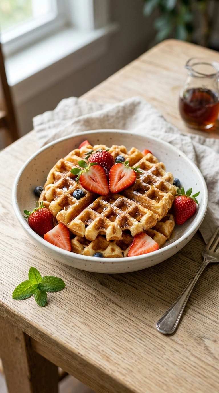 Summer Strawberry Waffles the Kids Will Wake Up Early to Eat