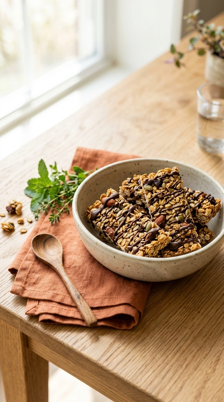 summer granola bars family breakfast ready to serve