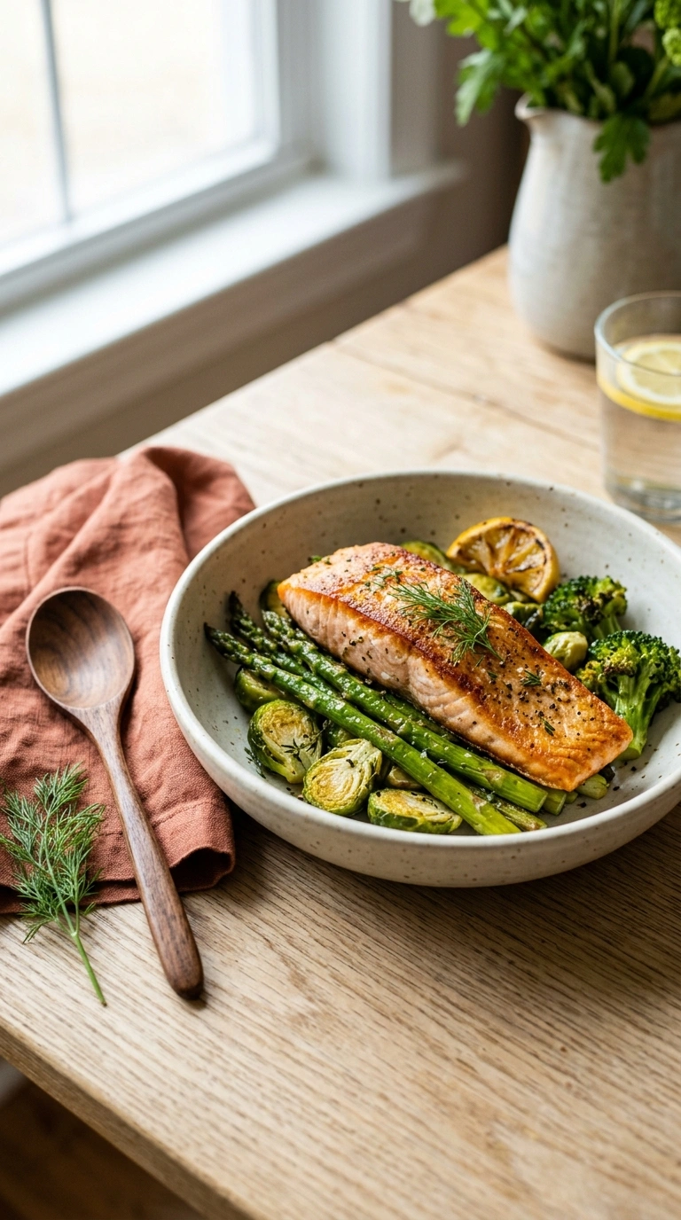 air fryer salmon family summer ready to serve