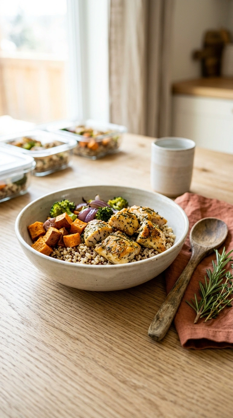 summer meal prep chicken family ready to serve