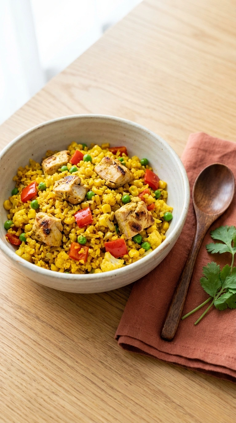 healthy summer cauliflower fried rice family ready to serve
