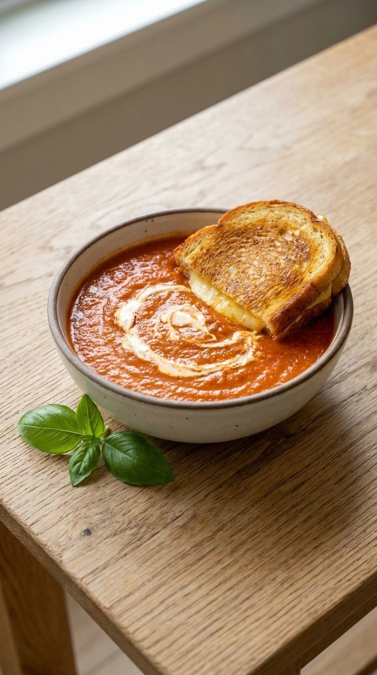 Summer Tomato Soup the Whole Family Will Love With a Grilled Cheese