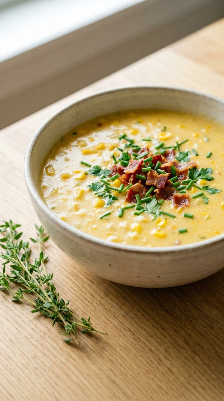 Summer Corn Chowder the Whole Family Will Love for a Cozy Summer Soup