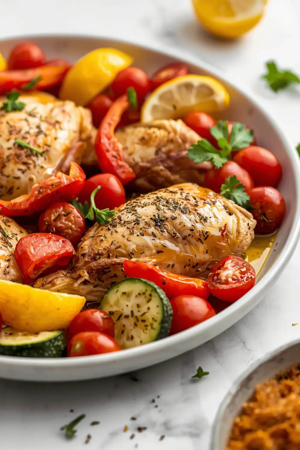 sheet pan chicken family summer