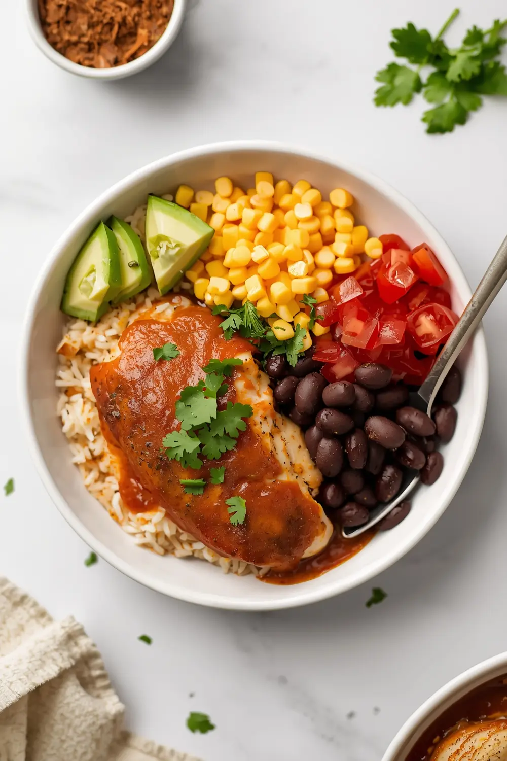 slow cooker chicken enchilada family