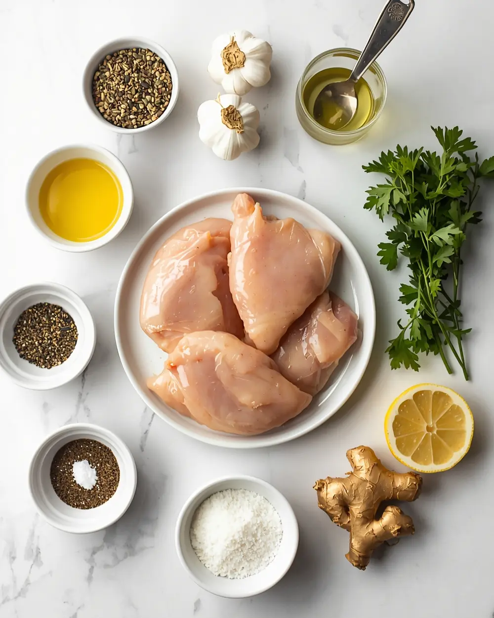 Ingredients for slow cooker honey garlic chicken family