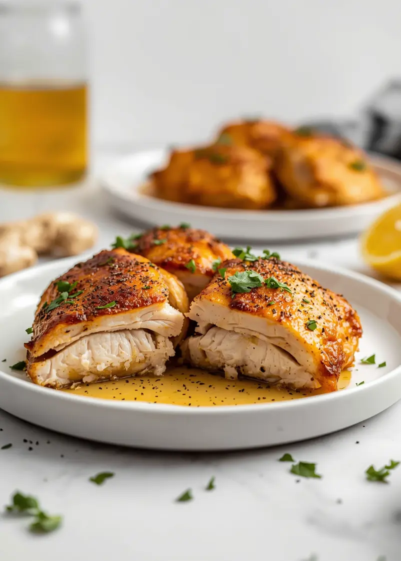 slow cooker honey garlic chicken family ready to serve
