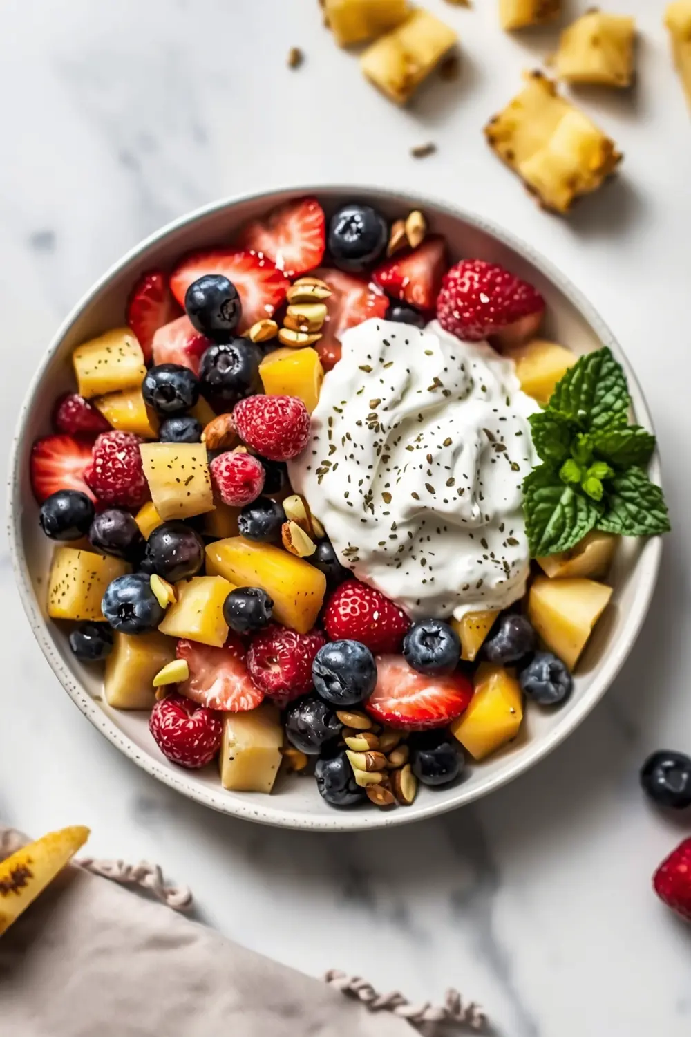 summer berry fruit salad family