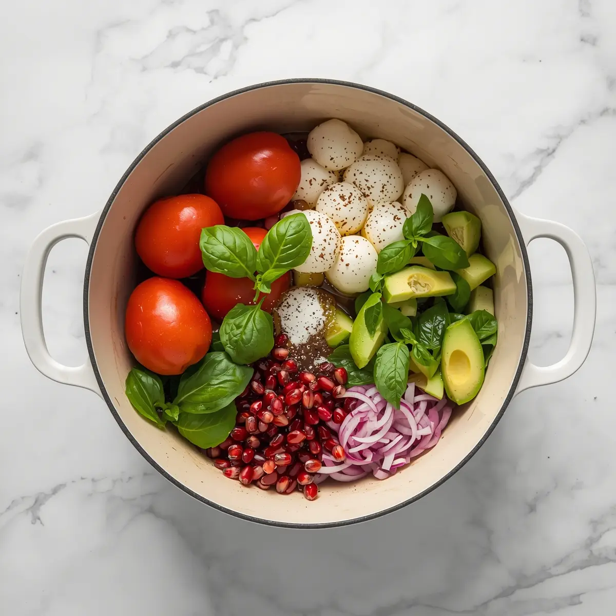 Cooking instructions for summer caprese salad family