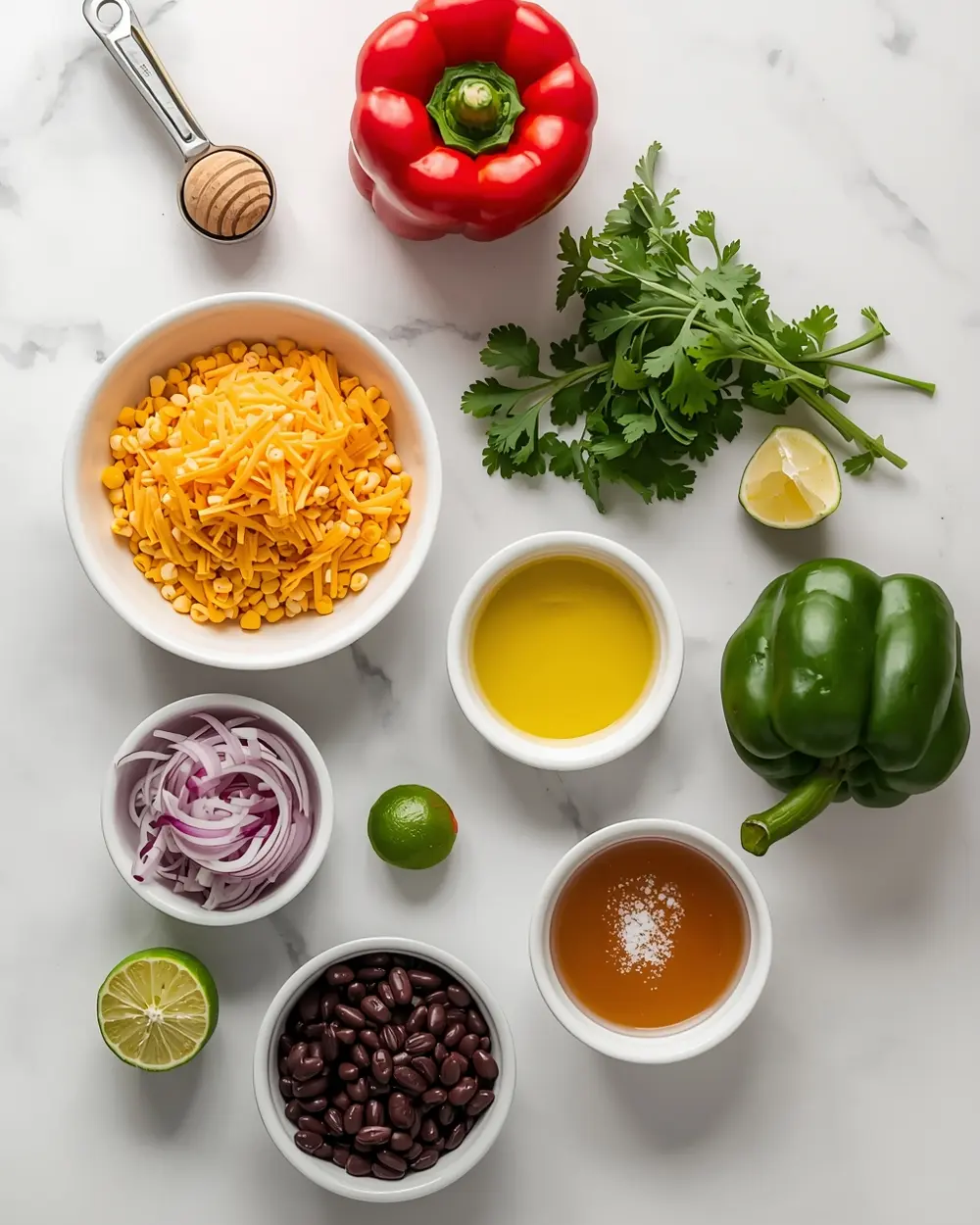 Ingredients for summer corn salad family