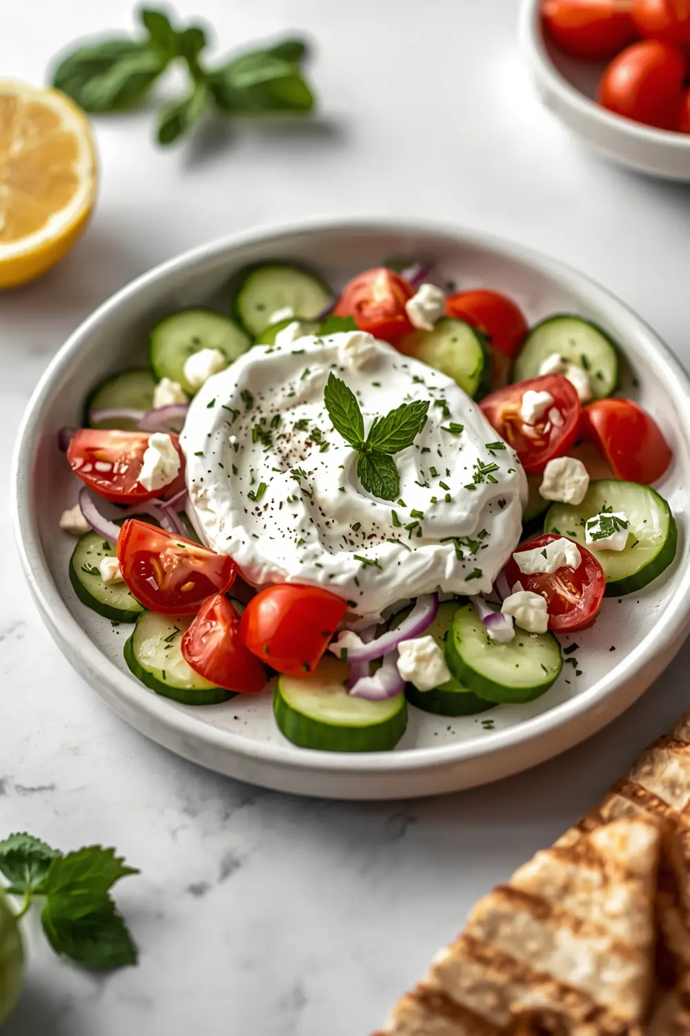 summer cucumber salad family
