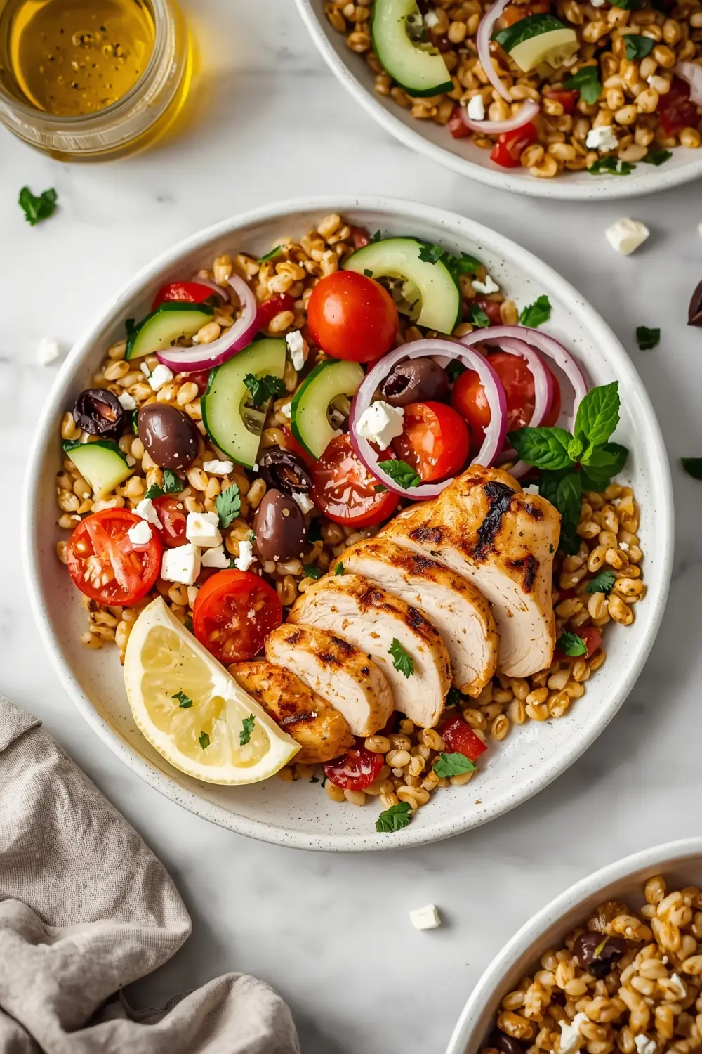 summer farro salad family