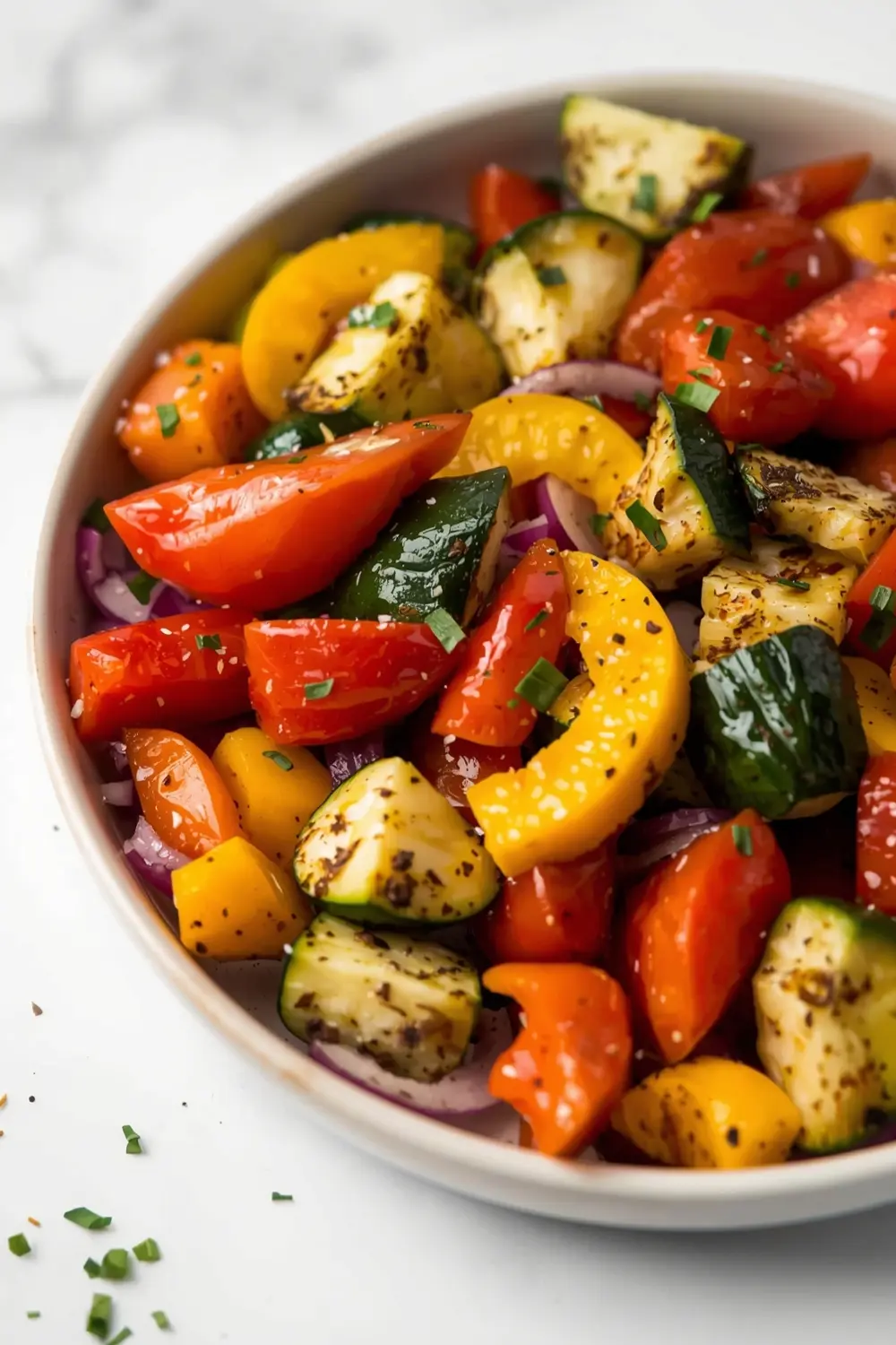 summer roasted vegetables family