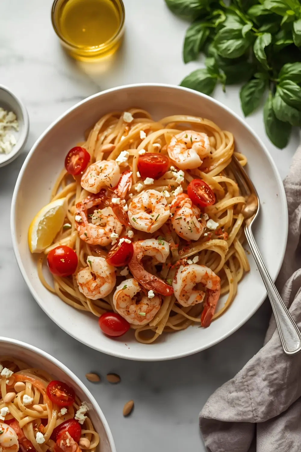 summer shrimp pasta family