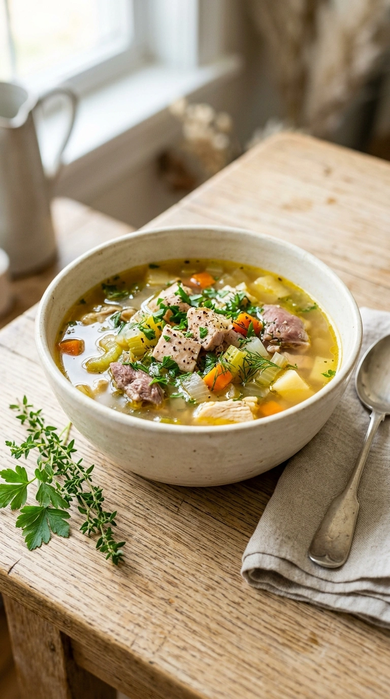 Leftover Turkey Soup the Whole Family Will Love the Day After Thanksgiving