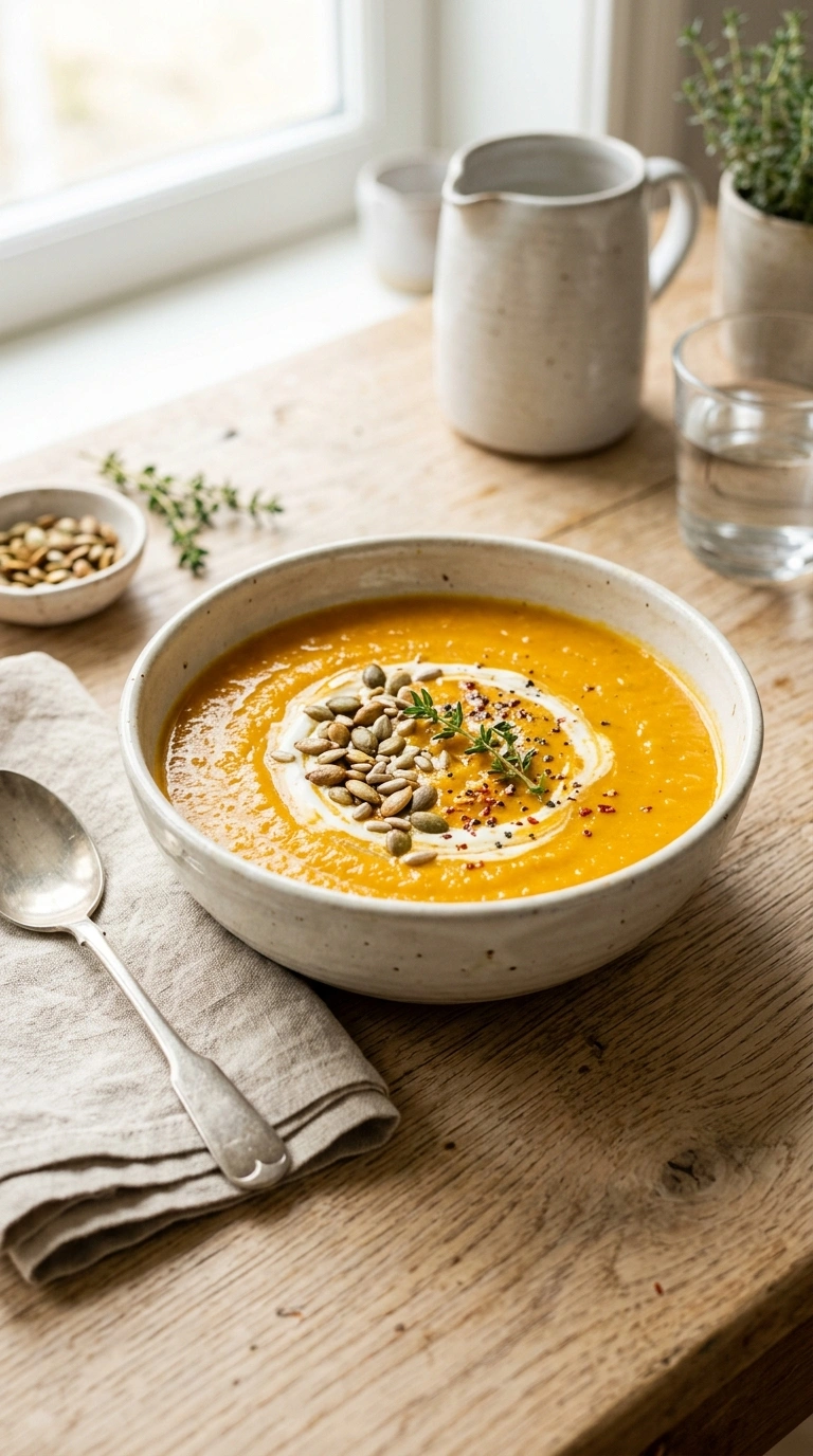 Rich Roasted Pumpkin Soup | 45-Min Cozy Fall Family Comfort
