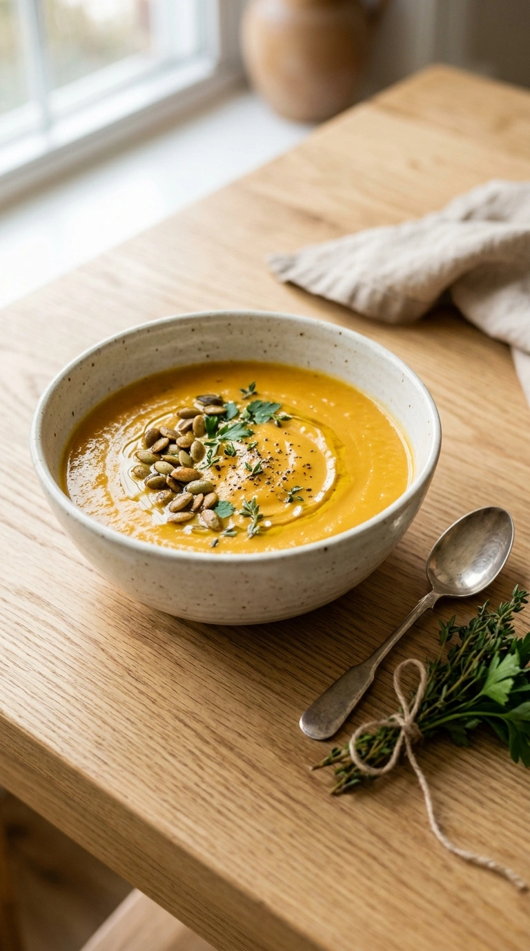 Creamy Butternut Squash Soup | 40-Min Cozy Fall Family Dinner